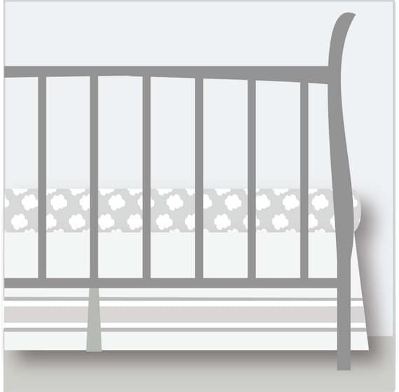 light grey crib