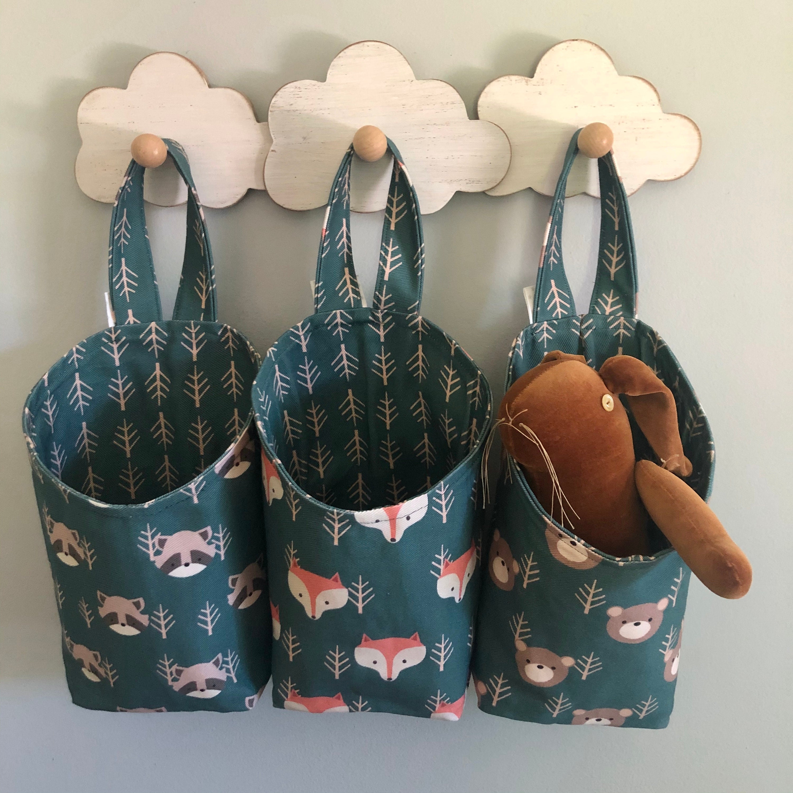 Woodland Nursery Décorwoodland Storage Podsnursery Etsy UK