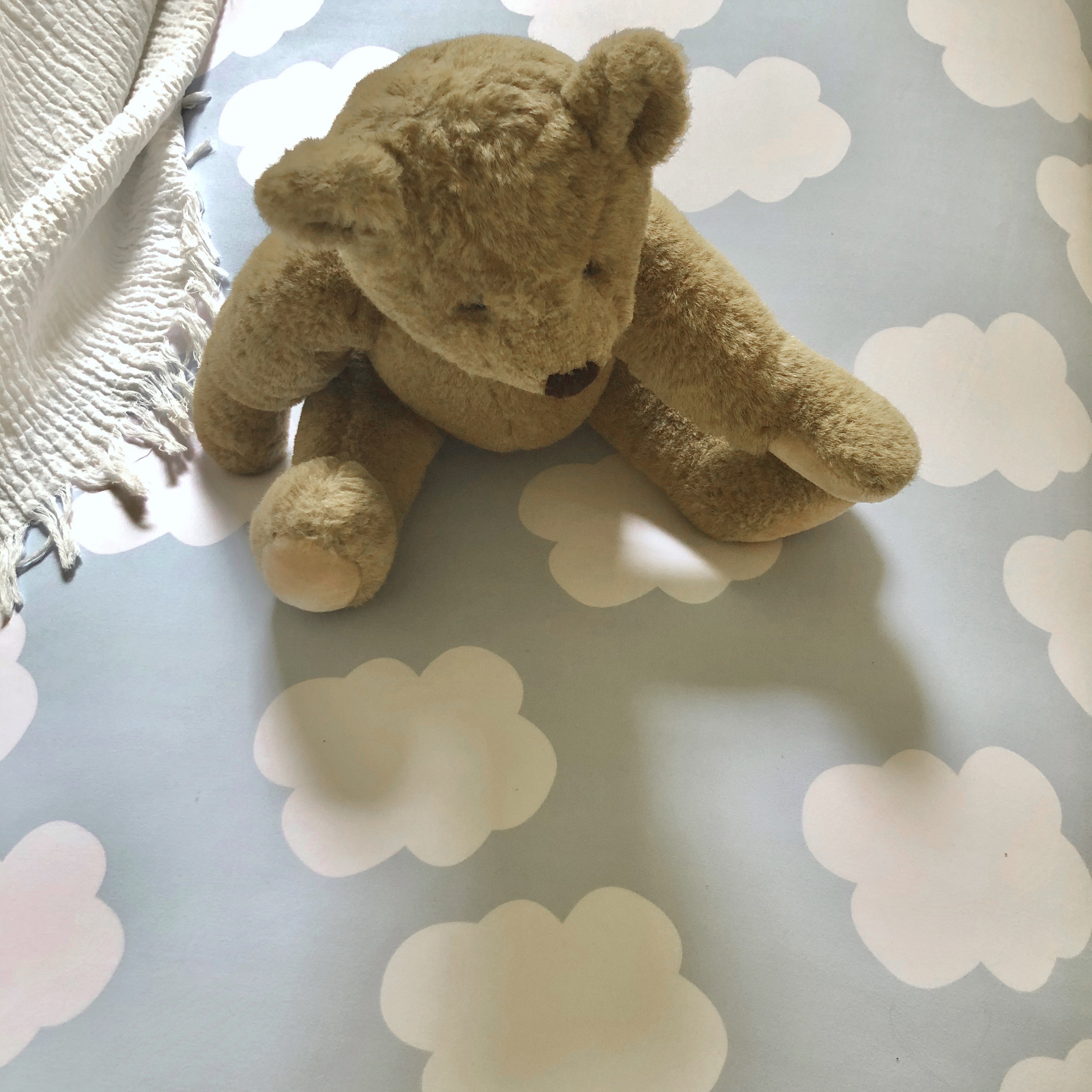 Cloud Crib SheetFitted Crib SheetJersey Knit Crib Etsy