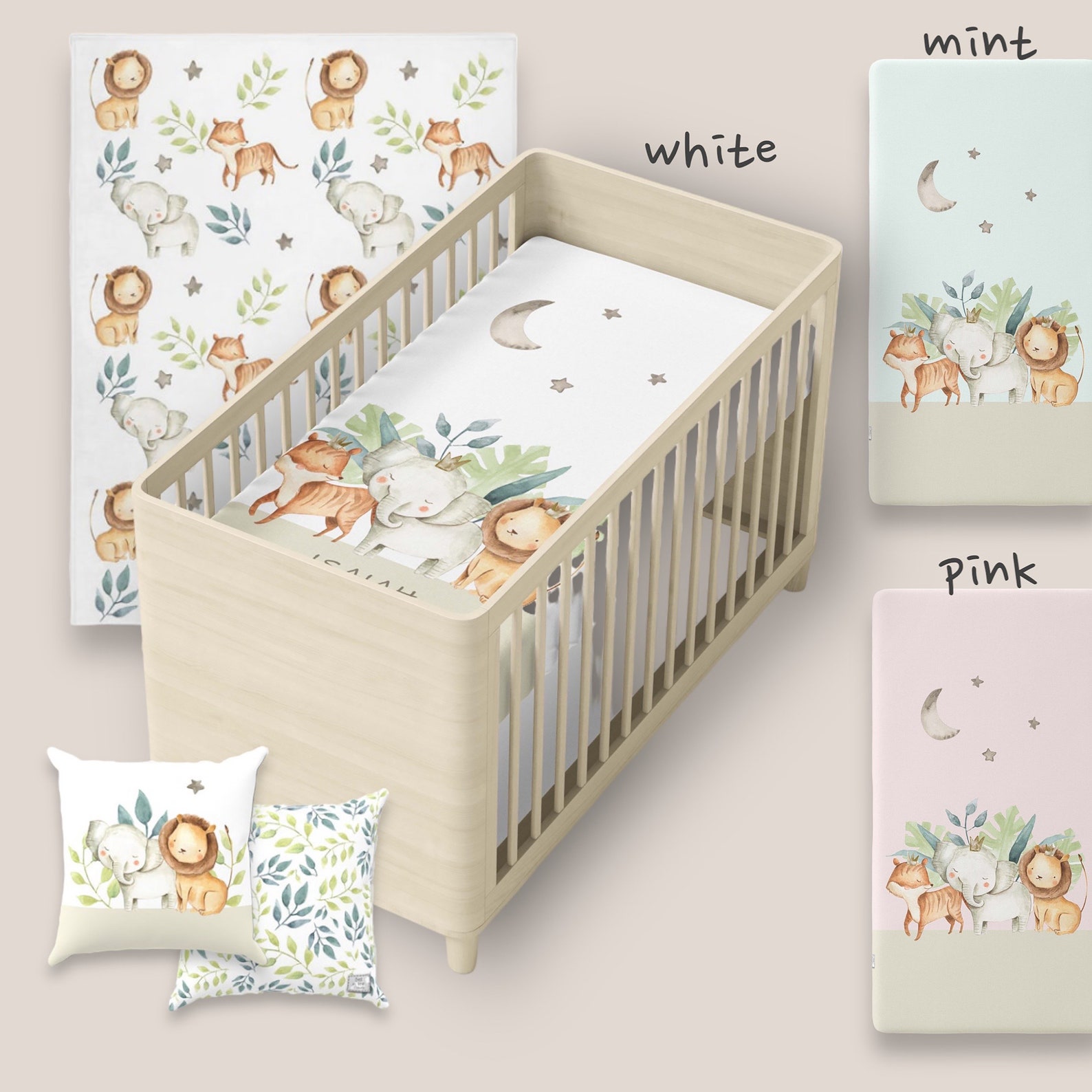 Safari Theme Nursery Setjungle Nurserysafari Nurseryboy Nurserygirl