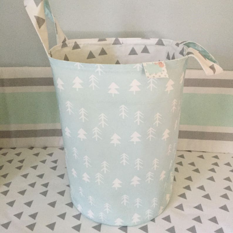 Woodland Nursery Décorstorage Basketmint Neutral Etsy