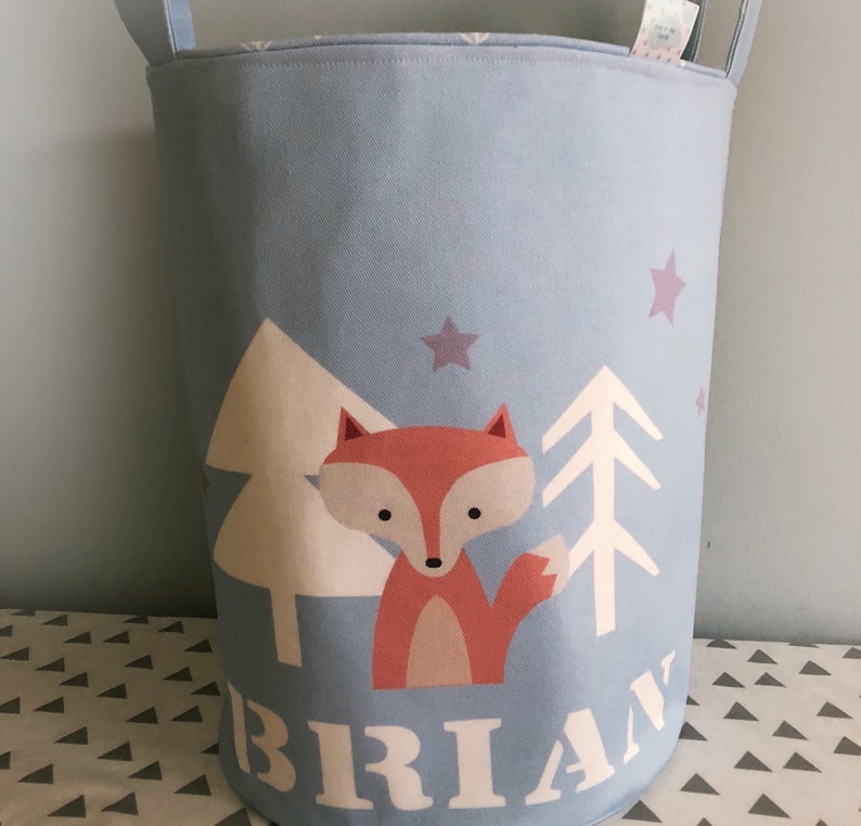 Woodland Nursery Decor'personalized Storage Basketgirl Etsy