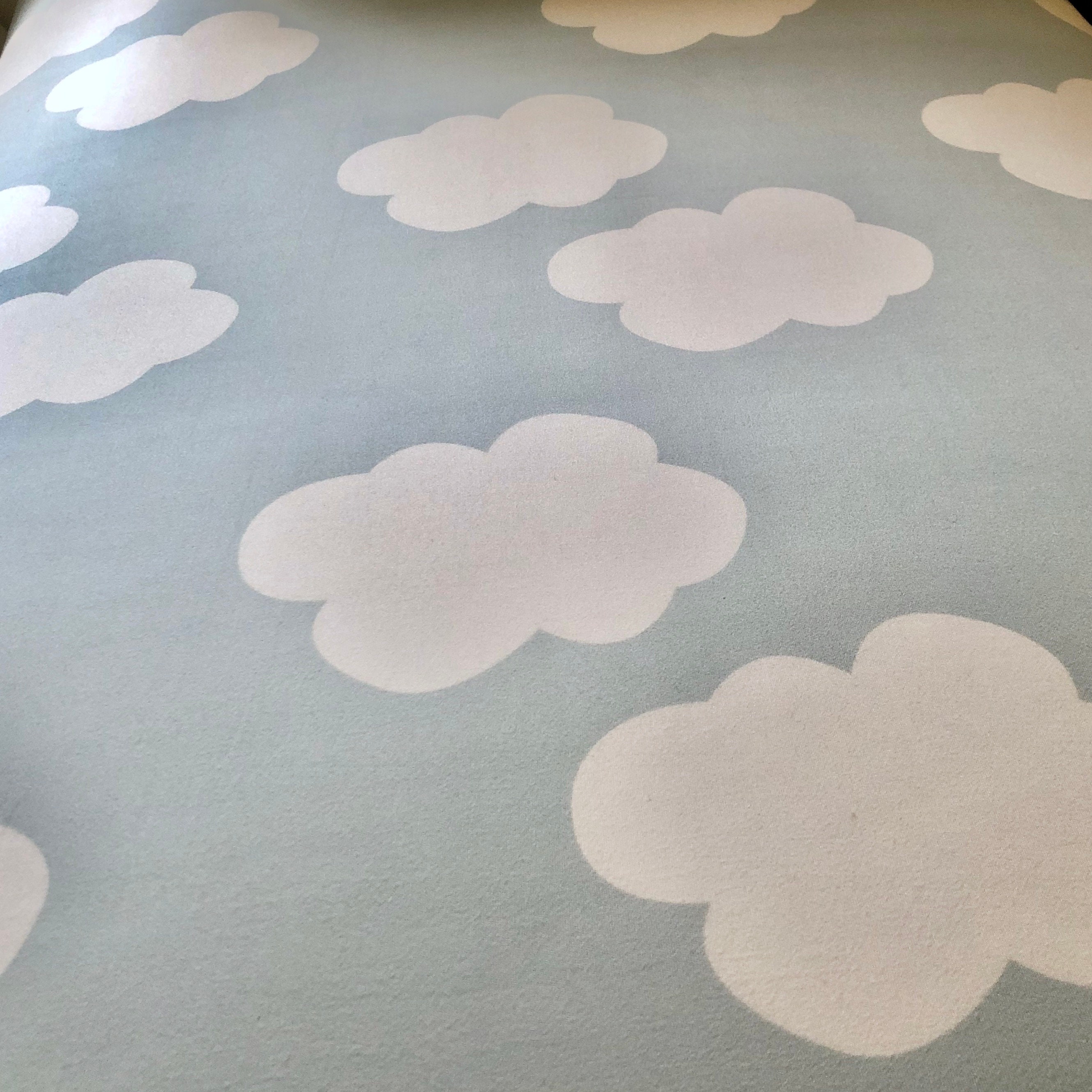 Cloud Crib SheetFitted Crib SheetJersey Knit Crib Etsy
