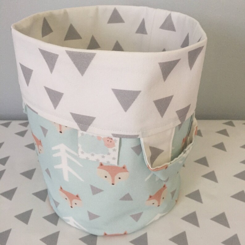 Woodland Nursery Décorstorage Basketmint Neutral Etsy