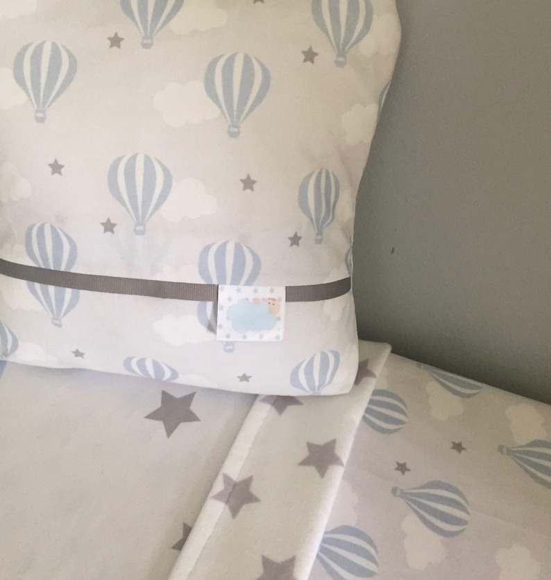 Hot Air Balloon Crib Sheetfitted Crib Sheetgrey Nurserypink Etsy