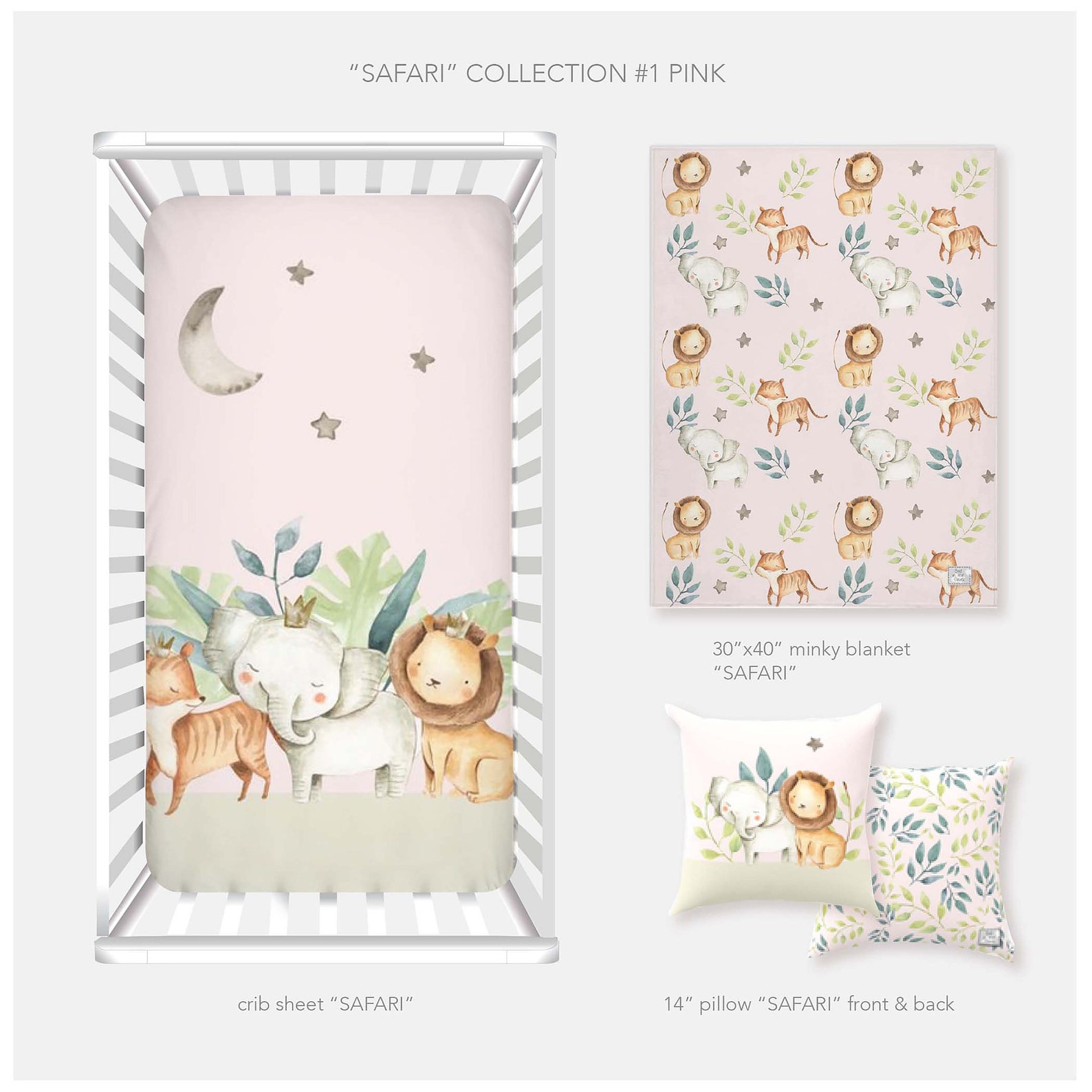 Safari Theme Nursery Setjungle Nurserysafari Nurseryboy Etsy