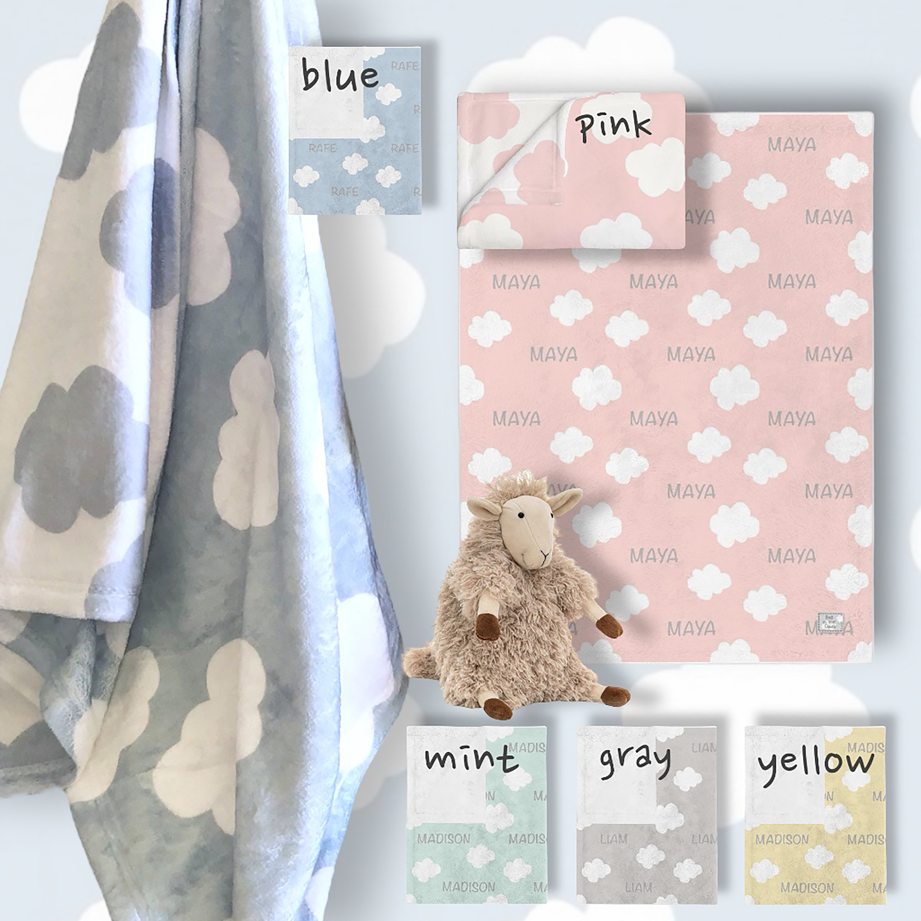 Cloud baby blanket hotsell