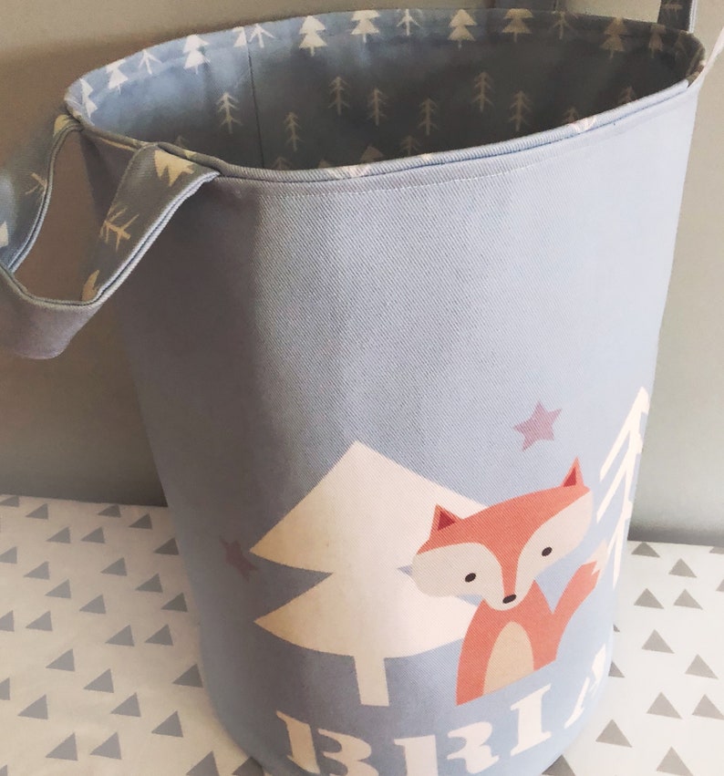 Woodland Nursery Decor'personalized Storage Basketgirl Etsy