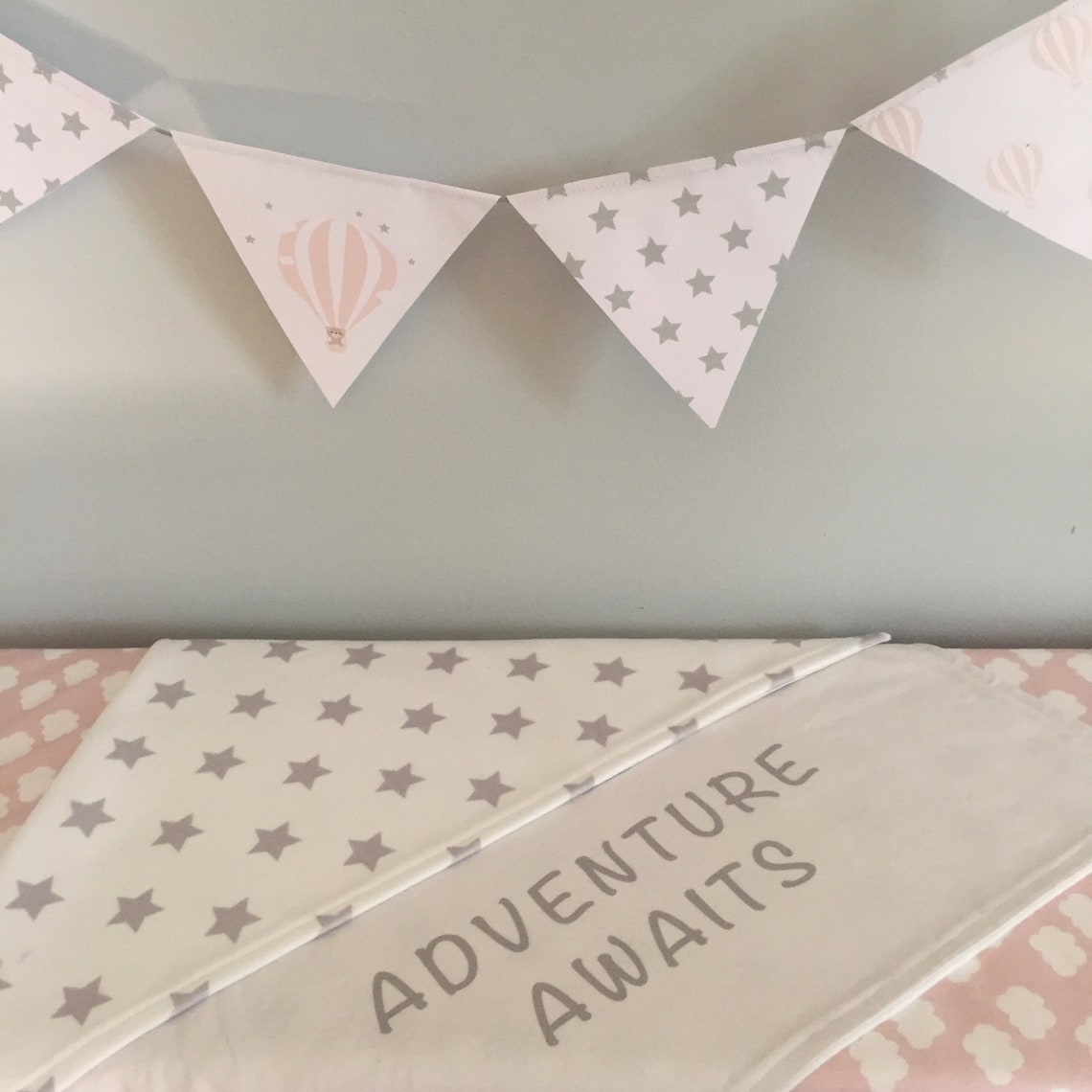 Hot Air Balloon Crib SheetFitted Crib SheetPink NurseryGirl Etsy