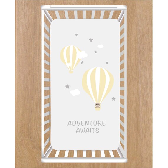 hot air balloon crib sheet