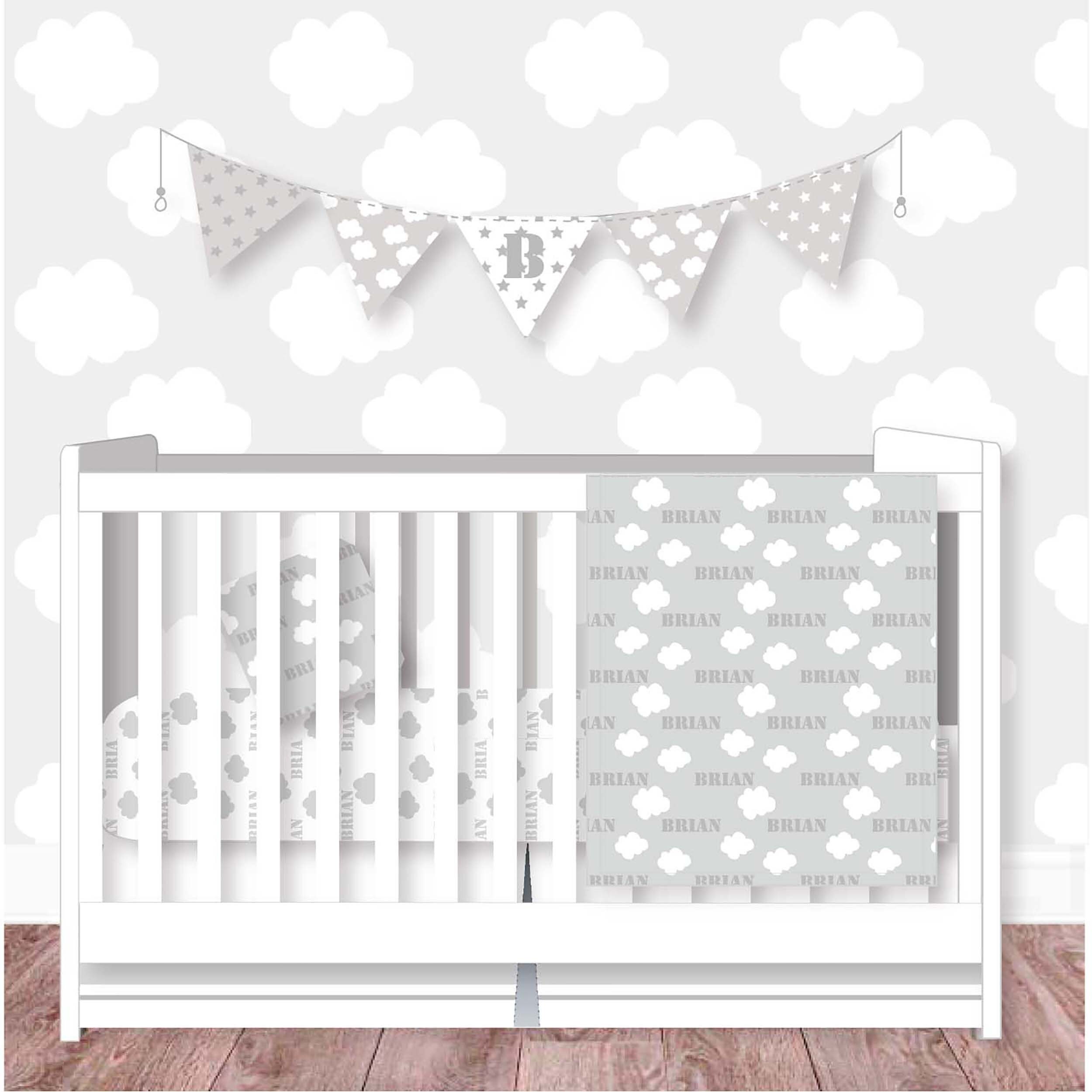 cloud nursery bedding