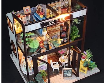 Coffee House / Dollhouse Kit/ 3D Model