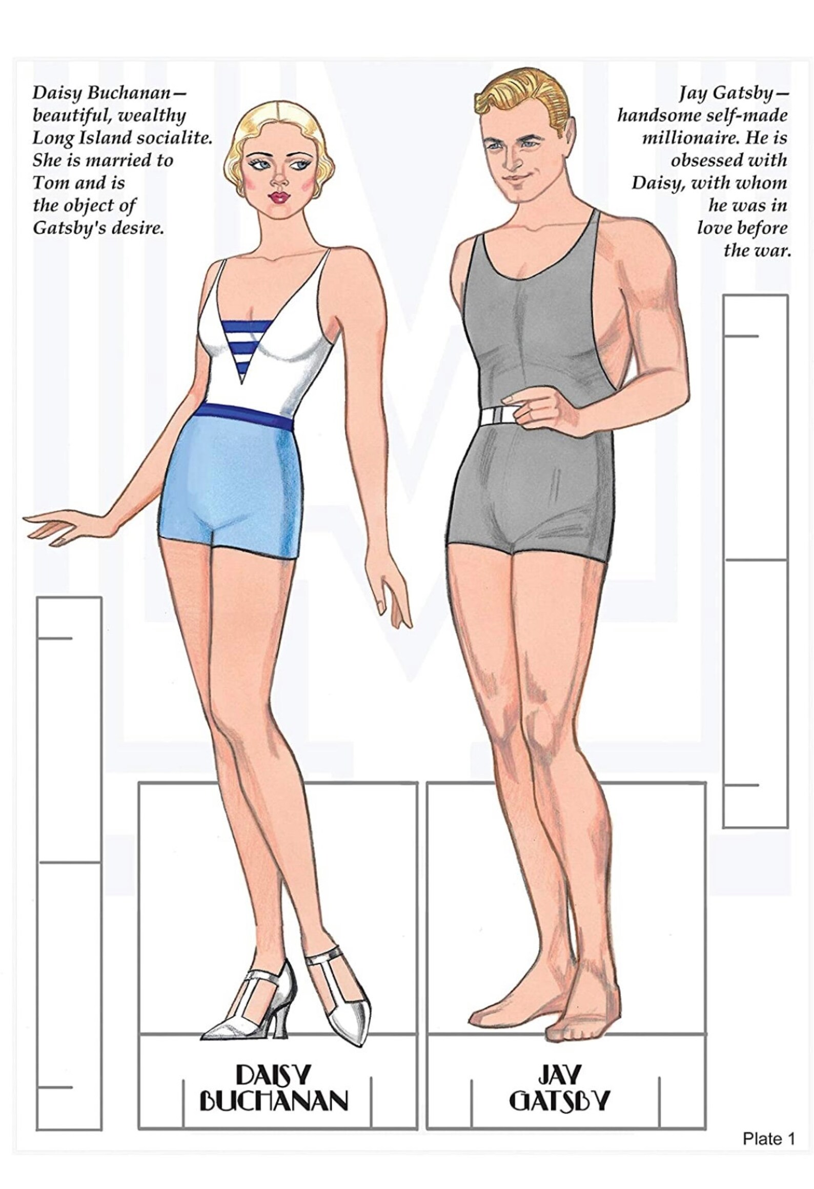 The Great Gatsby Fashion Paper Dolls - Etsy