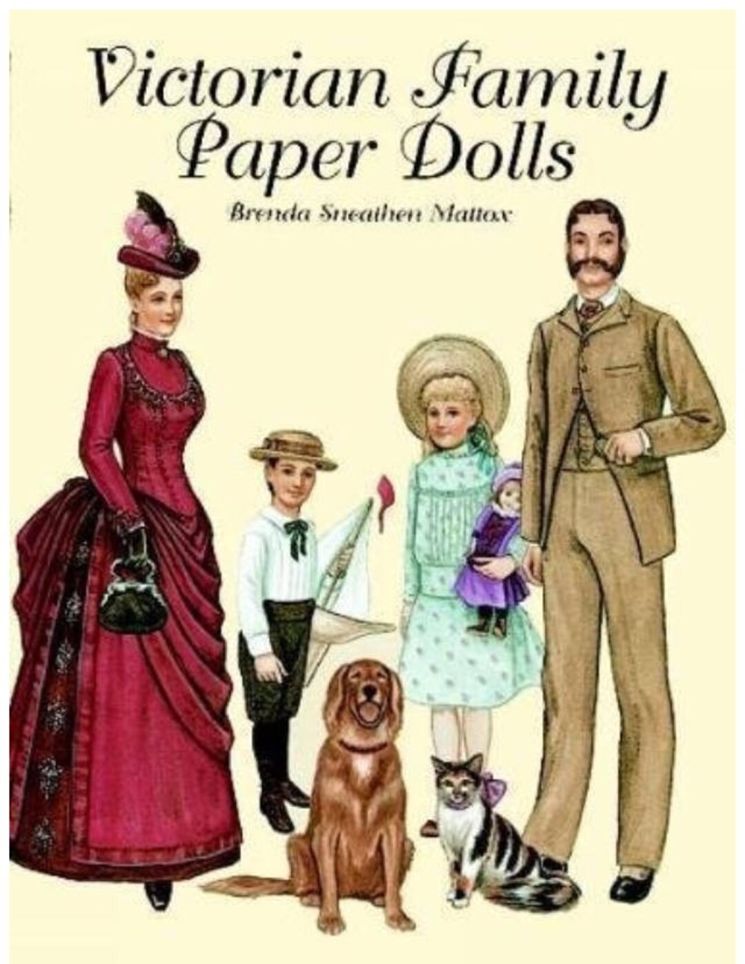 Victorian Family Paper Dolls Etsy