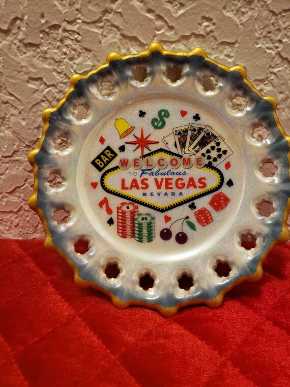 Las Vegas souvenir Casino Wheel Plate / Home Decor Etsy