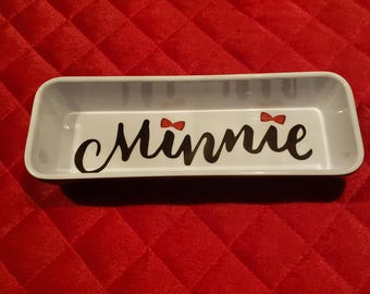 DISNEY -Minnie- Trinket, Pencil, Rectangle Jewelry Holder