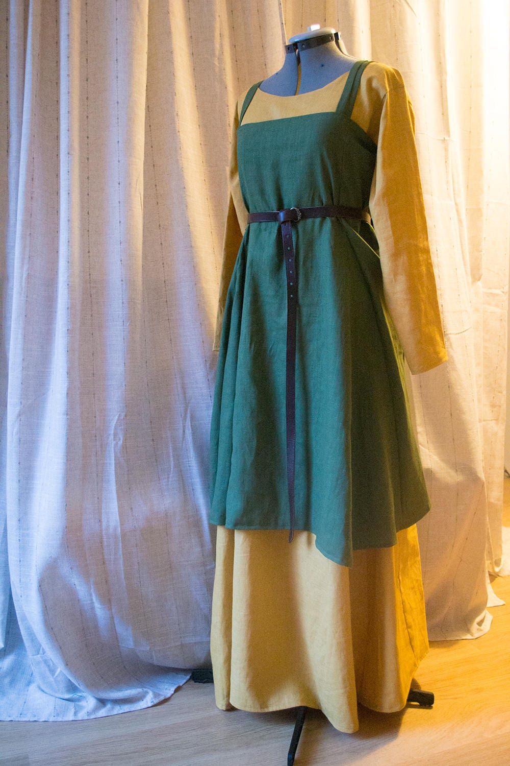 Custom Made Linen Viking Dress Apron Dress Frigg | Etsy