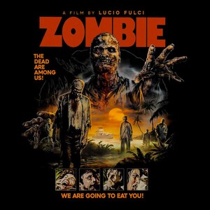 Camiseta negra de cine de terror con temática de zombis - 100% algodón 180 g/m² - Para hombre/mujer - Idea de regalo - Estampado duradero - Envío desde Francia imagen 2