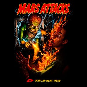 Black Mars Attacks movie T-shirt - 100% cotton 180 g/m² - for Men/Women/Children - Gift idea - Durable print image 2