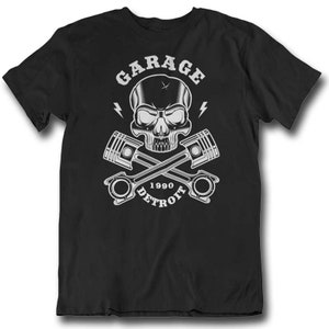 DETROIT GARAGE t-shirt Noir