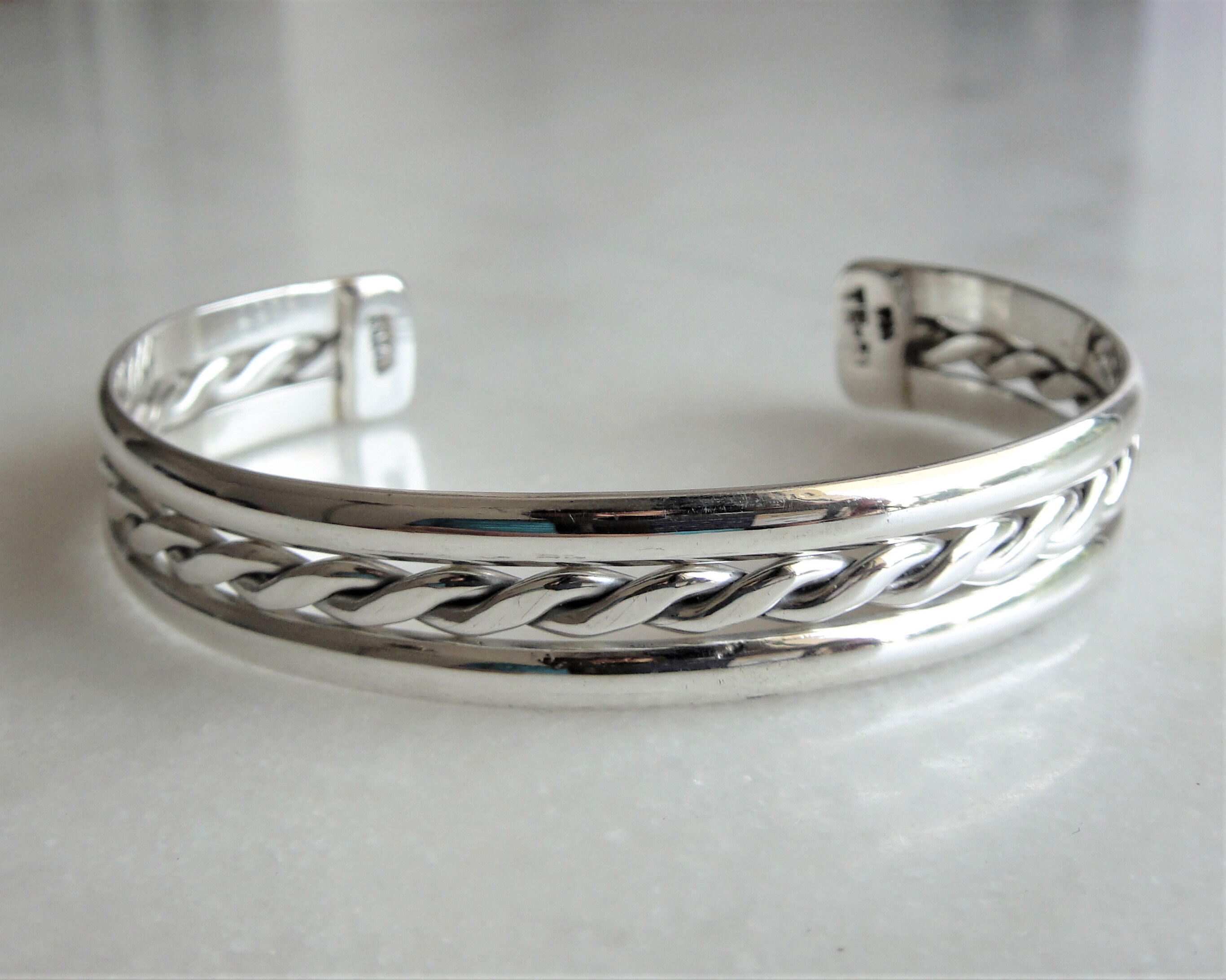 solid silver bracelet for womens