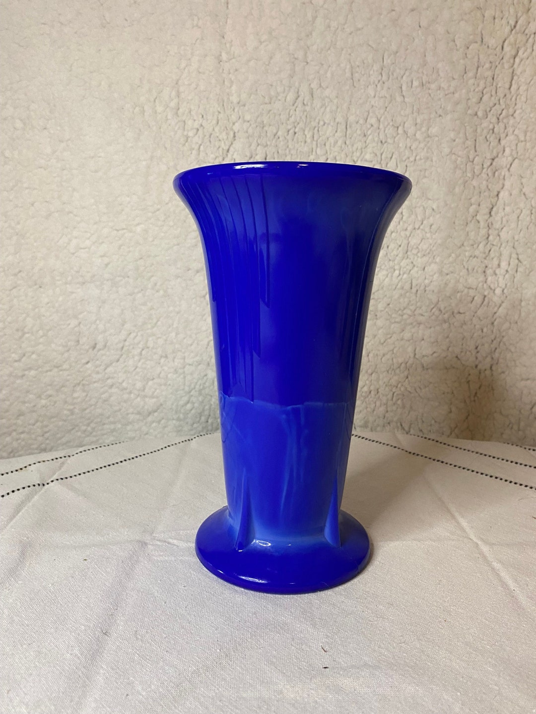 Vintage Italian Cobalt Blue Tall Vase Etsy