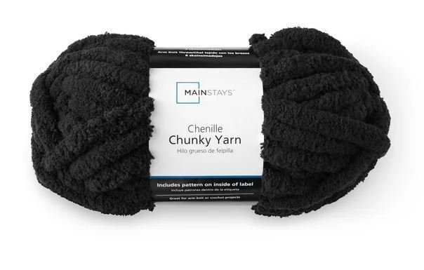 Mainstays Super Bulky 100% Polyester Sparkle Chenille Vanilla Dream Yarn,  31.7 yd - DroneUp Delivery