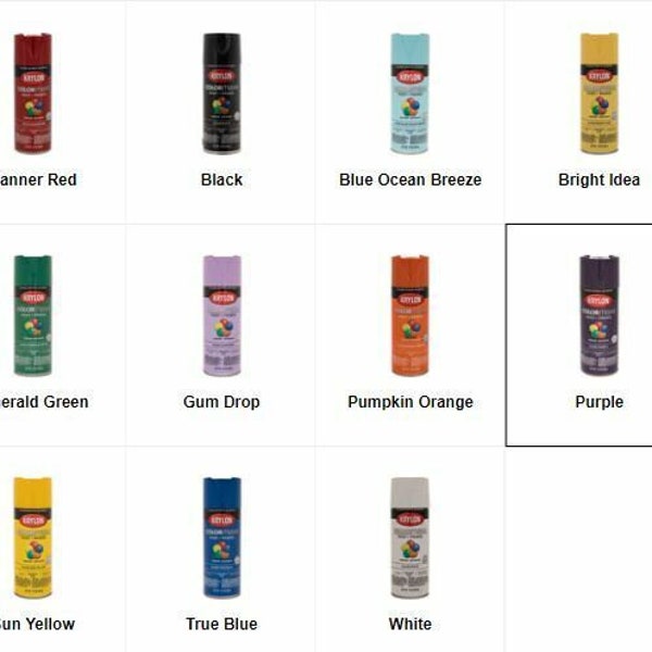 Krylon colormaxx spray paint & primer 12 oz various colors new gloss