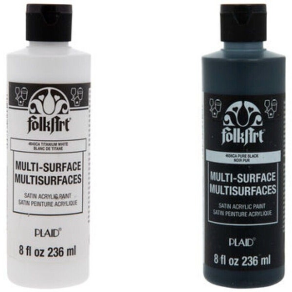 Folkart Multi-Surface Satin Paint - 8 Unze Preis pro Flasche Verschiedene Farben Neu