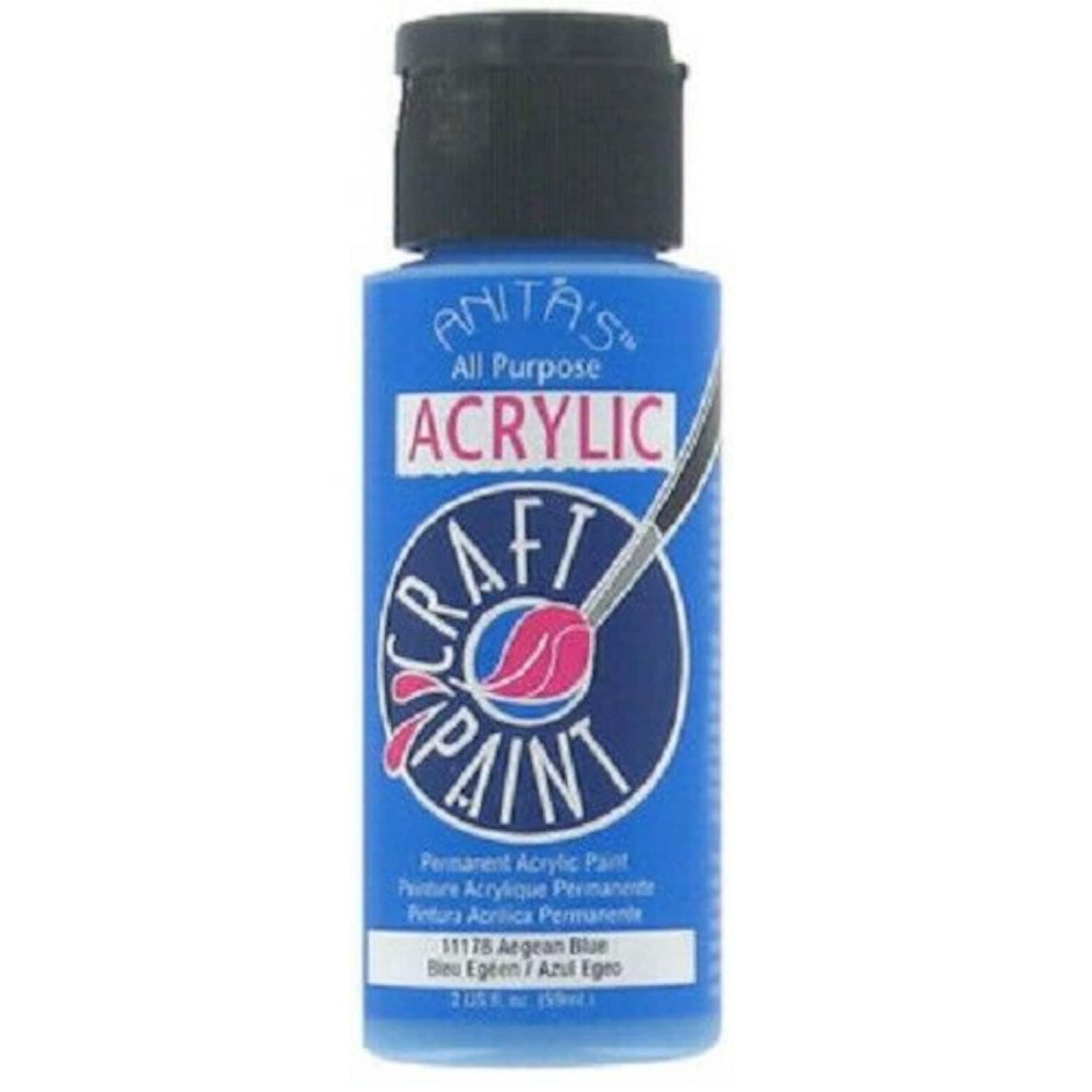 Anita's Acrylic Paint 2 Ounce per Bottle Various Colors Etsy