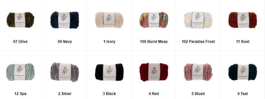 New Yarn Bee Chunky Knit Velvet Burnt Mesa Set Of 3, 40 Yards Each, 17.5 oz  Each. - Yarn, Facebook Marketplace