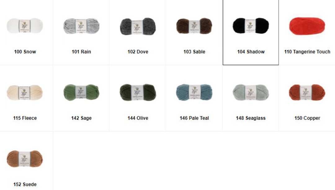 Yarn Bee Tender Touch Yarn Various Colors New Price per Skein Etsy