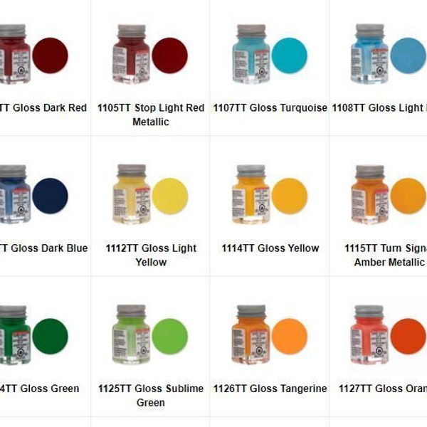 Testors Enamel Paint .25 floz Price Per Bottle New Gloss unless stated