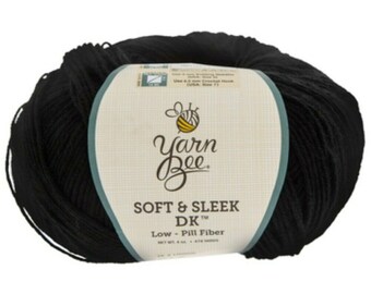 Yarn Bee Soft and Sleek Yarn in Black/gray Multi, Worsted Weight Yarn, Gift  for Crocheter, Gift for Knitter, Yarn -  India