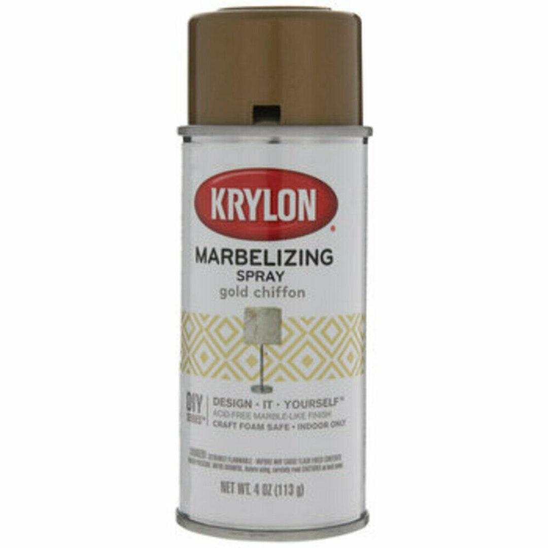 Gold Chiffon Krylon Marbelizing Spray Etsy
