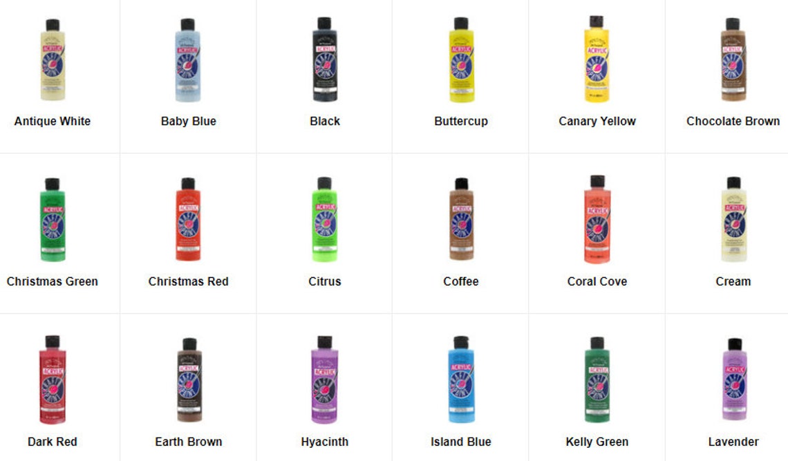 Anita's acrylic craft paint 8 fl oz various colors new Etsy
