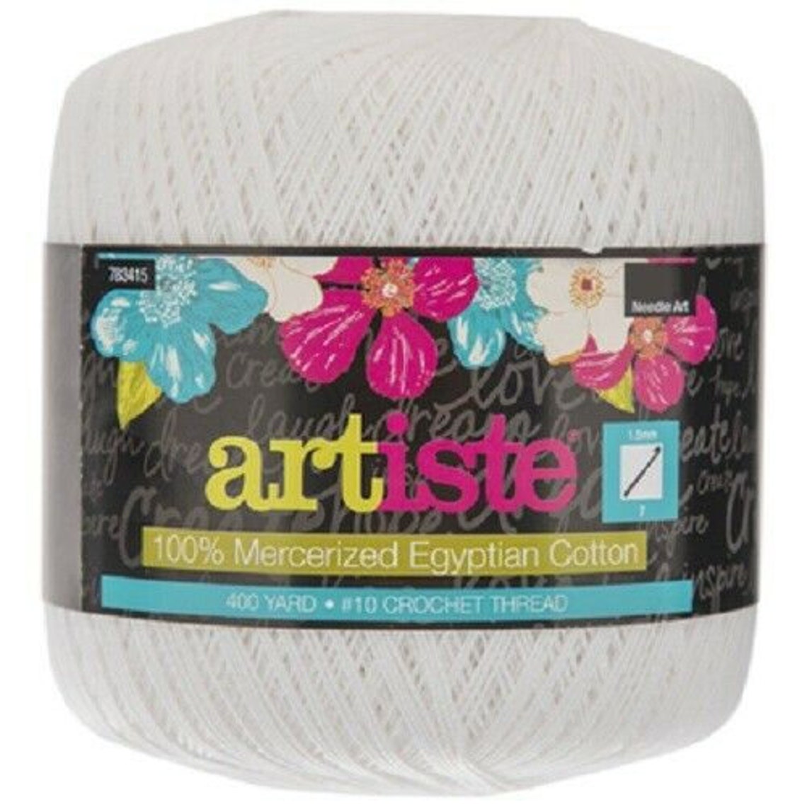 Artiste cotton crochet thread various colors new price per
