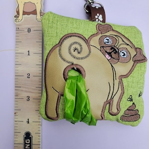 Pug Poop Bag Holder