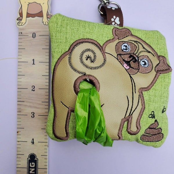 Pug Poop Bag Holder