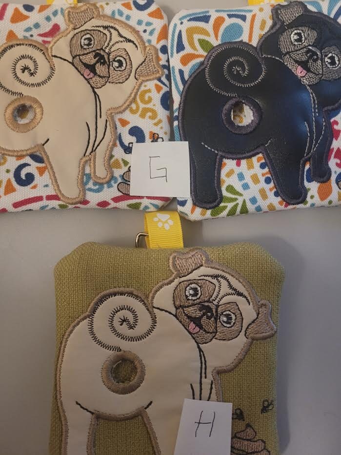 Pug Poop Bag Holder Etsy