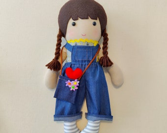 Dress-Up Stuffed Doll (set with clothes and other accessories)