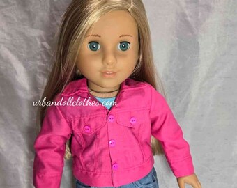 Lightweight Pink Jacket for 18-Inch Dolls