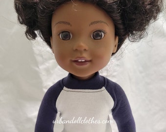 Cute Raglan T-shirt for 14.5 Dolls