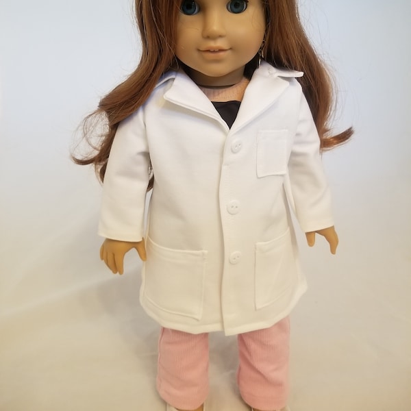 Doctor, Scientist or Veterinarian Jacket for 18-inch Dolls