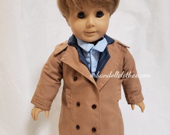 18-Zoll-Hellbraun Trenchcoat