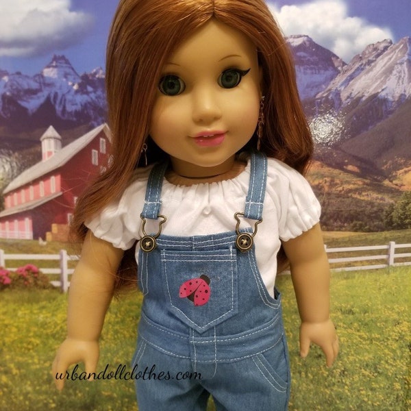 Farm Girl Overalls for 18-inch Dolls