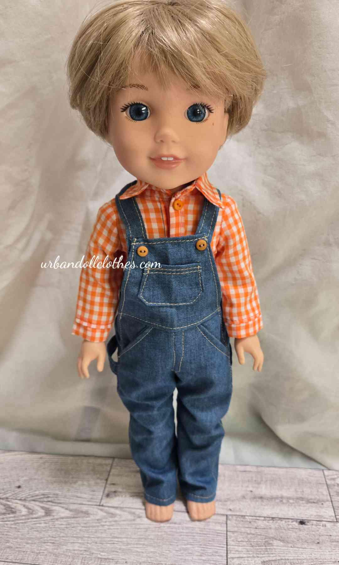 Overalls for 14-inch Dolls
