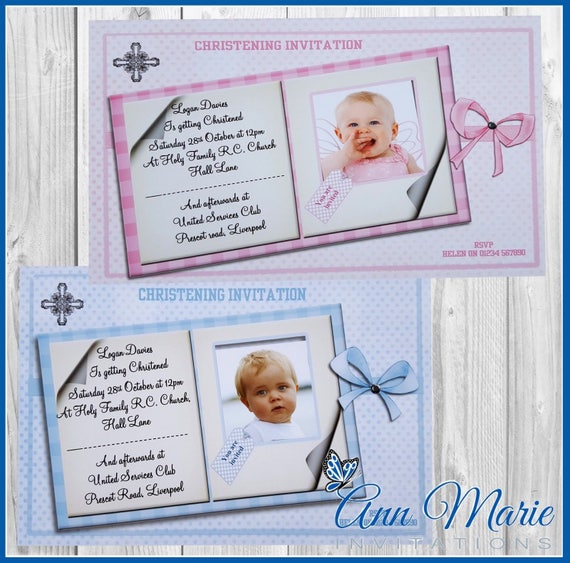 Peter Rabbit BAPTÊME INVITATIONS ou Baptême invite Personnalisé /& Imprimé