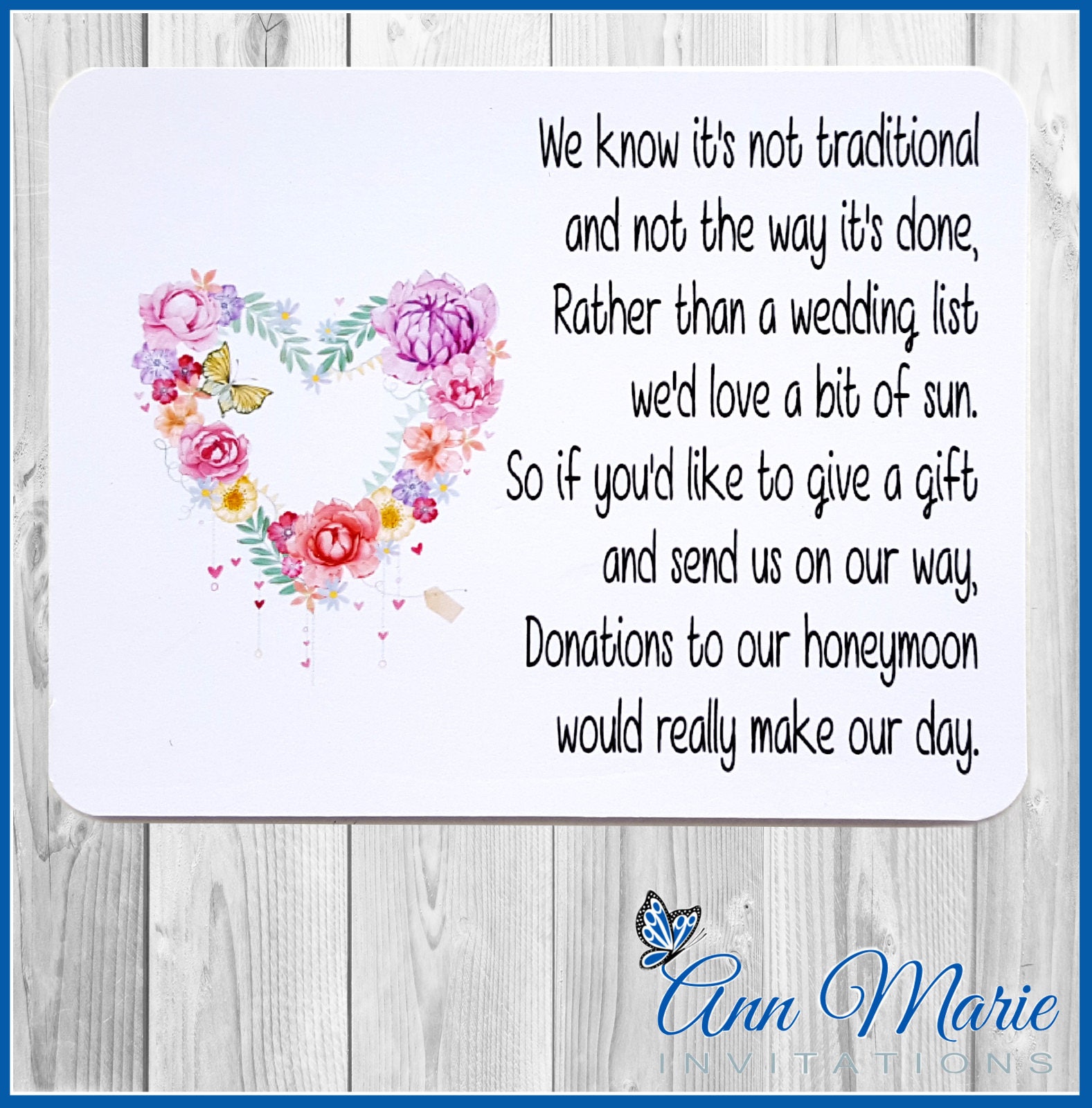 Home Furniture Diy 50 X Money Poem Request Cards For Weddings