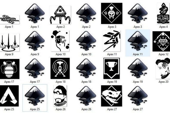 Download 27 Apex legend svg scan and cut files for stickers t shirts | Etsy